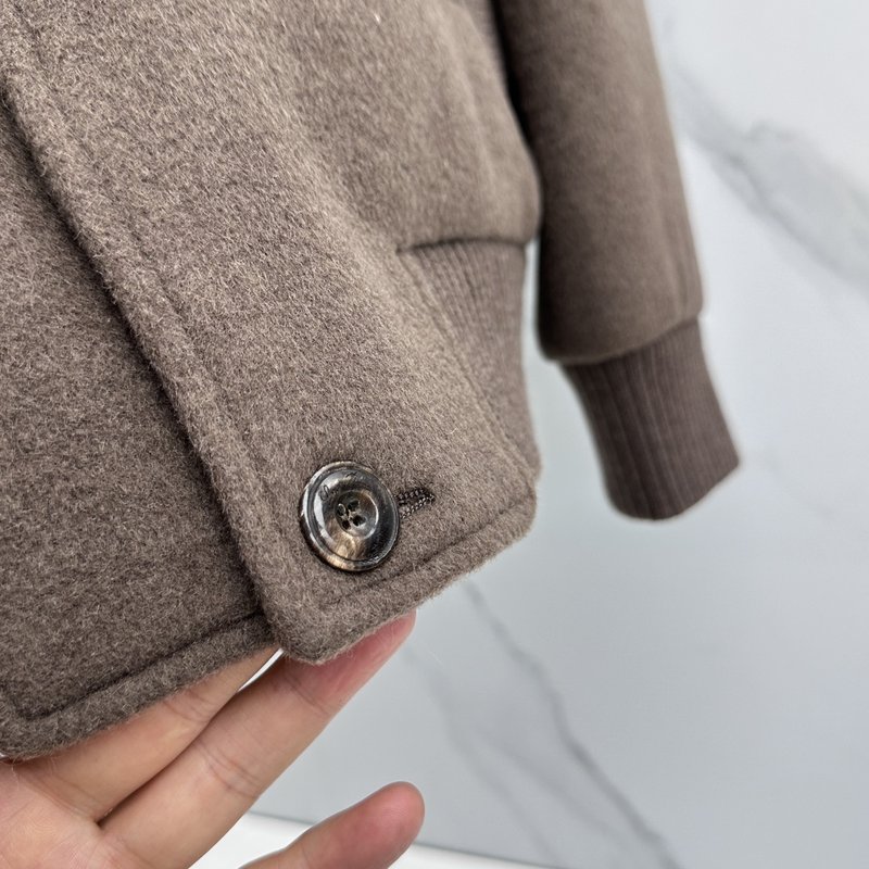 Loro Piana 턴다운 칼라 울 자켓 001-273665