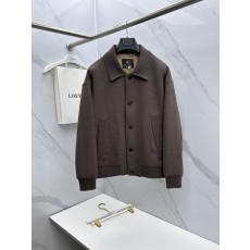 Loro Piana 턴다운 칼라 울 자켓 001-273665