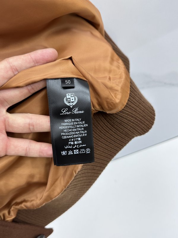 Loro Piana 턴다운 칼라 울 자켓 001-273667