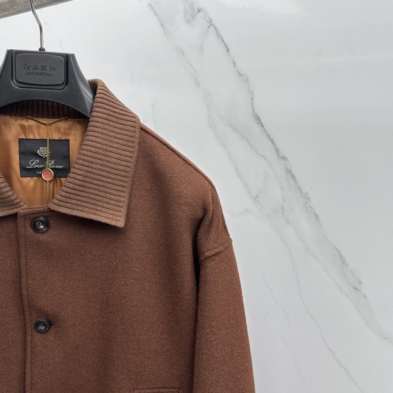 Loro Piana 턴다운 칼라 울 자켓 001-273667
