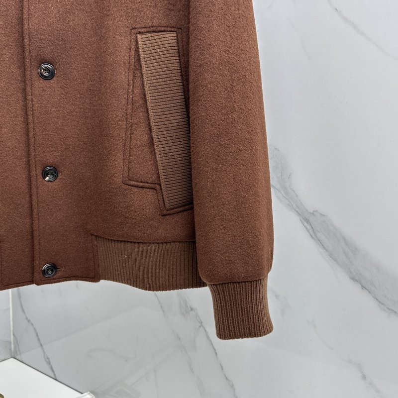 Loro Piana 턴다운 칼라 울 자켓 001-273667