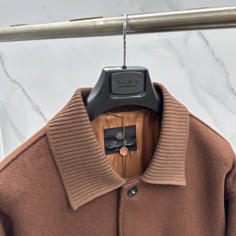 Loro Piana 턴다운 칼라 울 자켓 001-273667