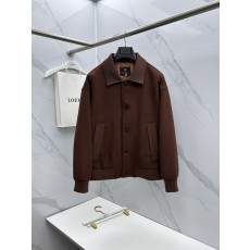 Loro Piana 턴다운 칼라 울 자켓 001-273667