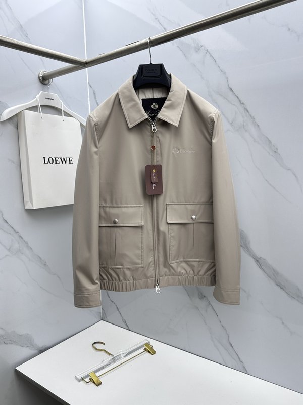 Loro Piana 턴다운 칼라 자켓 001-273678