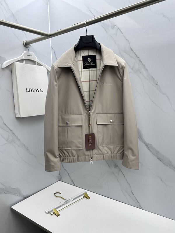 Loro Piana 턴다운 칼라 자켓 001-273678