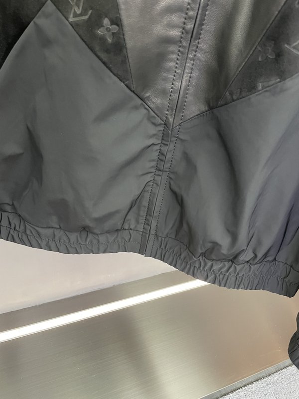 루이비통 기하학적 패치 양피 기능성 재킷 001-273719