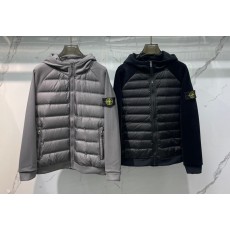 스톤아일랜드 경량 플리스 다운 후드 자켓 001-273738