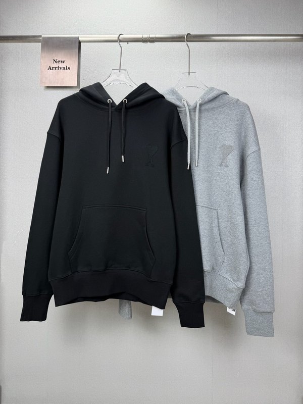 Ami 새로운 하트 로고 후드티 001-273830
