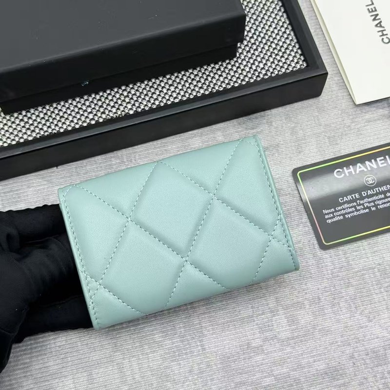 샤넬 다이아몬드 퀼팅 카드 지갑 001-273912