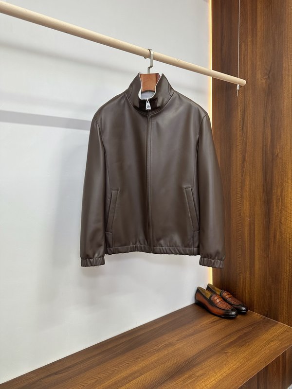 Loro Piana 양면 착용 스탠드 칼라 재킷 001-273924