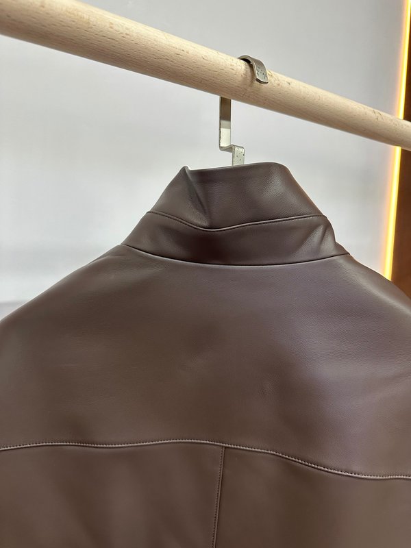Loro Piana 양면 착용 스탠드 칼라 재킷 001-273924