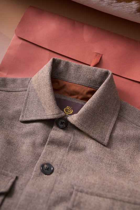 Loro Piana 울 혼방 셔츠 자켓 001-273985
