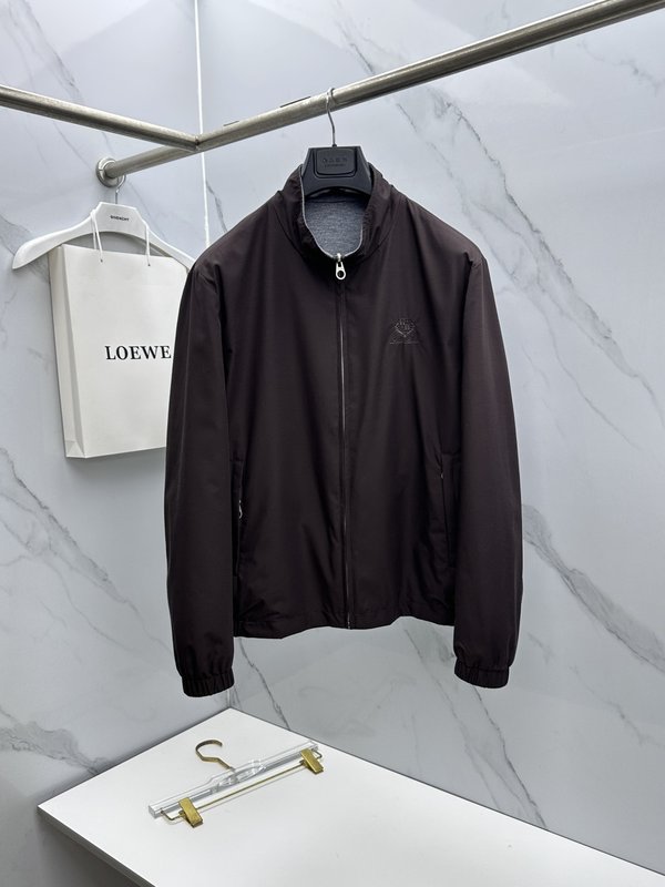 Loro Piana 스탠드칼라 양면 착용 자켓 001-273989