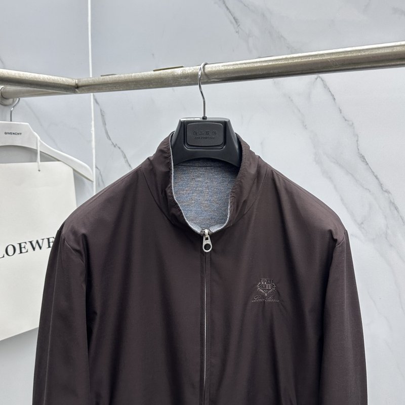 Loro Piana 스탠드칼라 양면 착용 자켓 001-273989