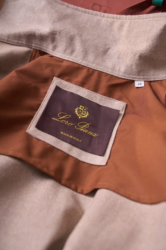 Loro Piana 울 혼방 워크 카라 셔츠 자켓 001-273999