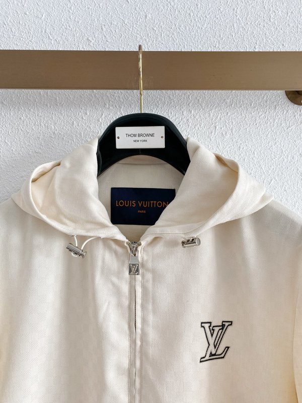 LV 다크 패턴 후드 집업 자켓 001-274073