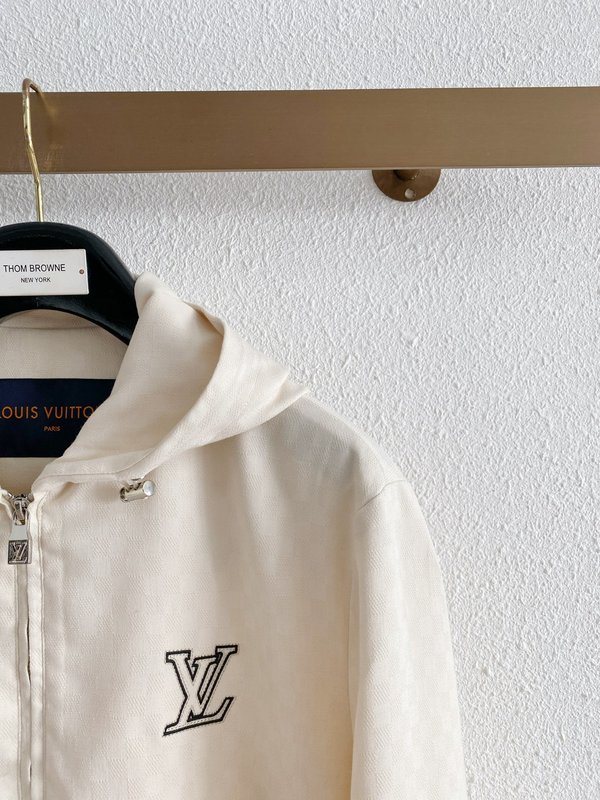 LV 다크 패턴 후드 집업 자켓 001-274073