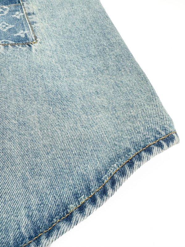 LV 로고 패치 데님 자켓 001-274082