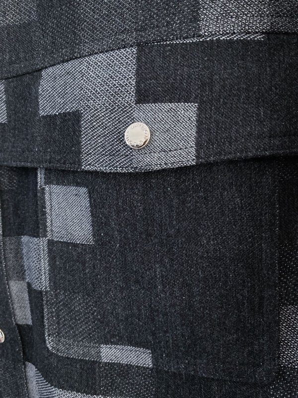 LV 소매 분리 데님 자켓 001-274145