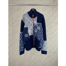 Nigo 패치워크 디자인 헤비 니트 지퍼 자켓 001-274208