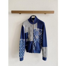 LV 콜라보 nigo 스티치 지퍼 하이넥 니트 자켓 001-274216
