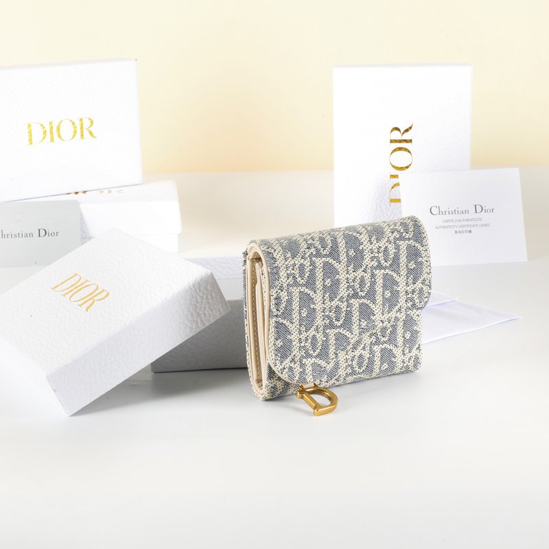 디올 오블리크 로터스 새들 지갑 001-274734