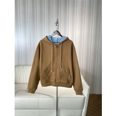 LOEWE 컬러블록 후드 지퍼 스웨트셔츠 001-274933