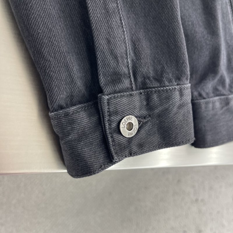 로에베 자수 디테일 데님 자켓 001-274958