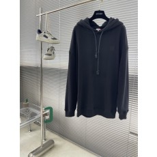 로에베 아나그램 가죽 자수 후드 스웨트셔츠 001-274963