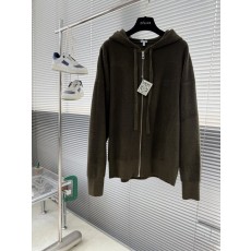 로에베 자수 후드 집업 가디건 001-274968