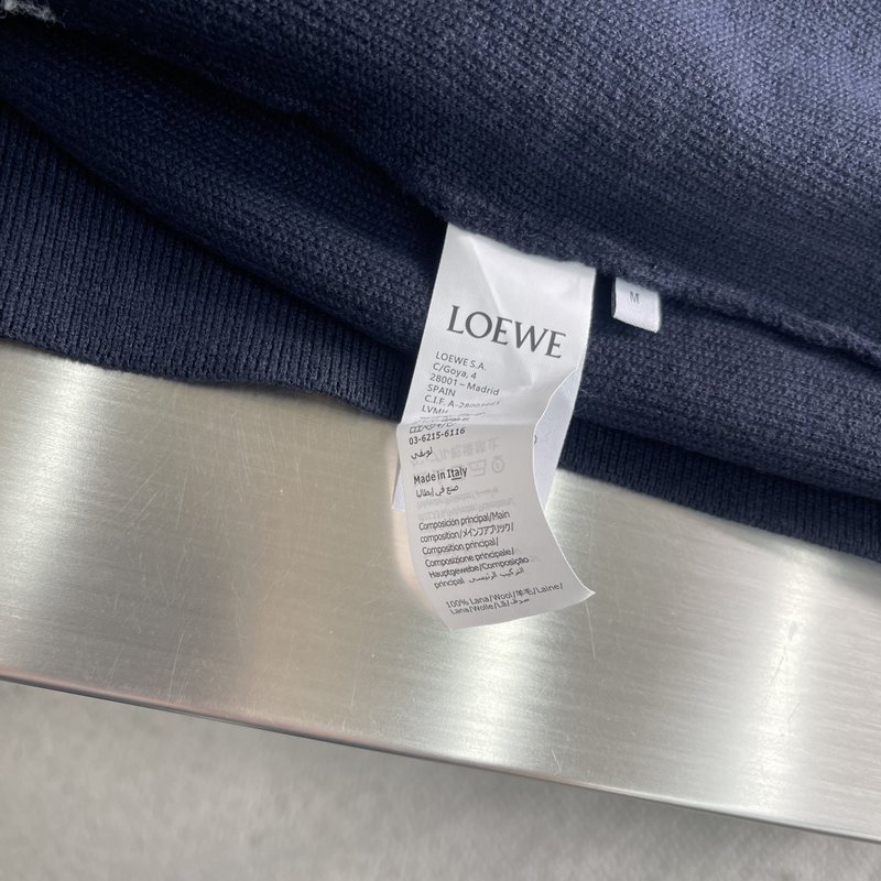 LOEW 자수 후드 지퍼 가디건 001-274970
