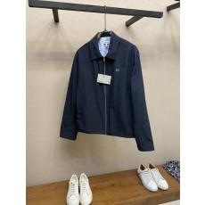 Loewe 자수 컬러블록 스트라이프 안감 자켓 001-274973