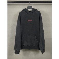 발렌시아가 25 신상 로고 자수 워싱 후드티 001-275215