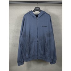 발렌시아가 오버사이즈 후드 집업 스웨트셔츠 001-275239