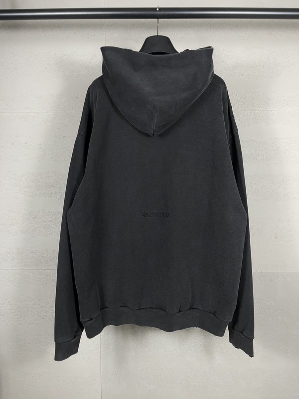 발렌시아가 워시드 빈티지 후드티 001-275250