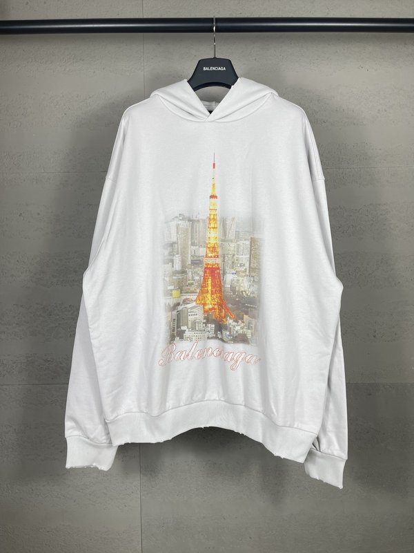 발렌시아가 도쿄타워 한정판 후드티 001-275266