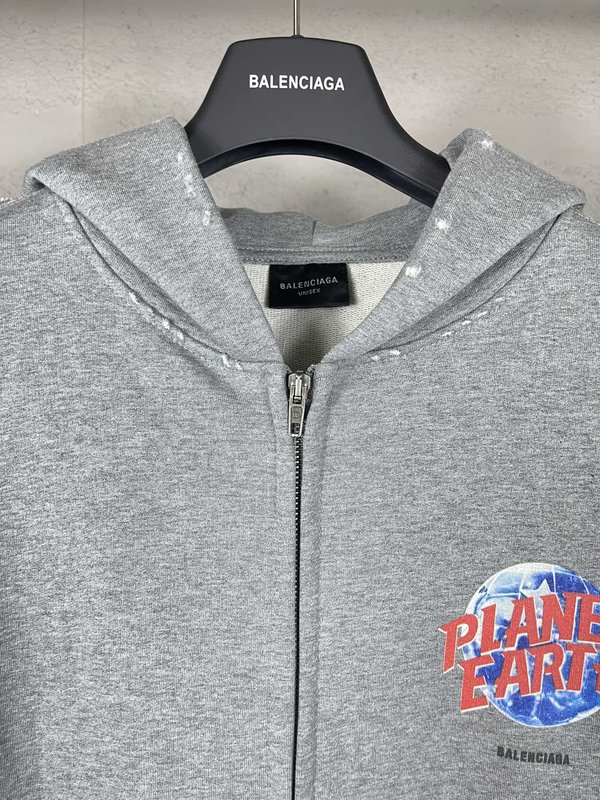 발렌시아가 2024 런웨이 워싱 오버핏 후드티 001-275275