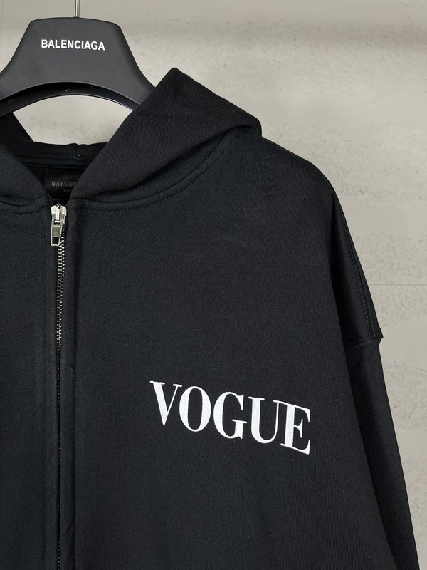 발렌시아가 Vogue 콜라보 프린트 후드 스웨트셔츠 001-275289