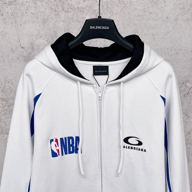 발렌시가 SS26 NBA 콜라보 오버사이즈 후드 스웨트 001-275297