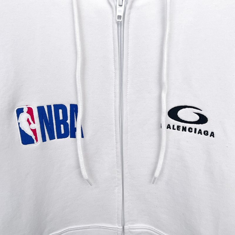 발렌시가 SS26 NBA 콜라보 오버사이즈 후드 스웨트 001-275297