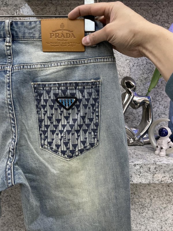 PRADA 26SS 세미 슬림 스트레이트 진 001-275422