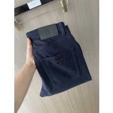 프라다 중허리 스트레이트 캐주얼 팬츠 001-275455