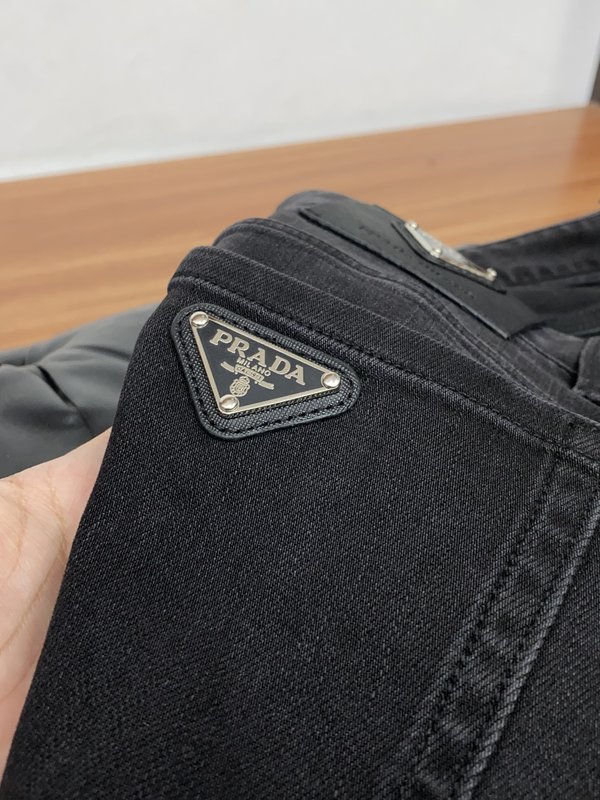 프라다 데님 캐주얼 팬츠 001-275460