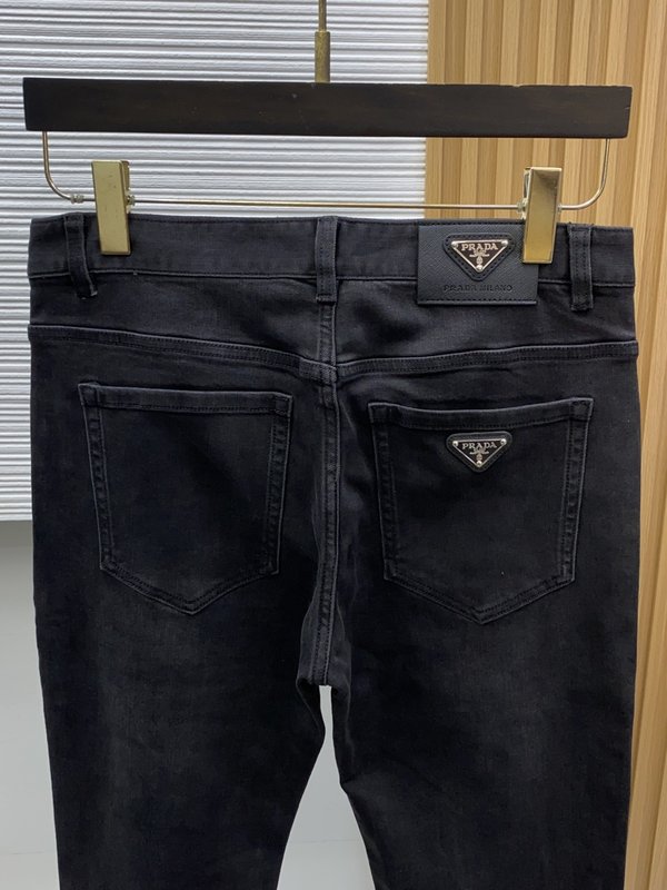 프라다 스트레치 웨스트 청바지 001-275475