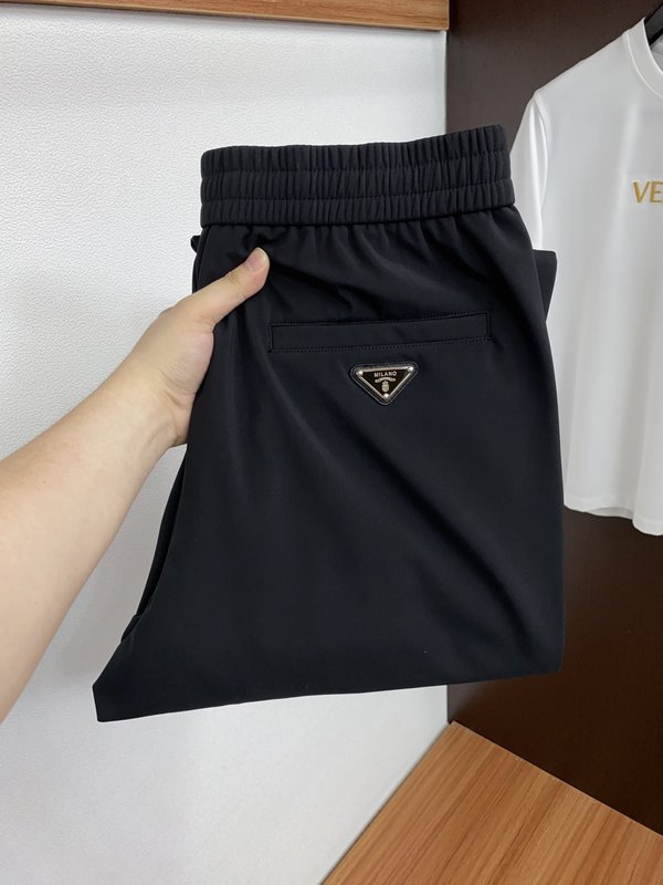 프라다 가을 겨울 순면 캐주얼 팬츠 와이드 레그 001-275476