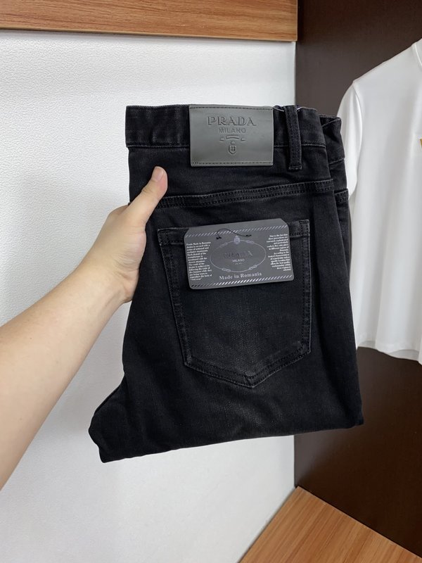 프라다 진청 가을겨울 캐주얼 바지 001-275484