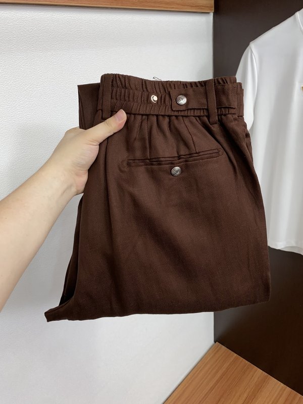 노르웨이 천연 린넨 캐주얼 팬츠 001-275529