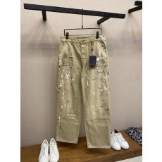 LV 스플래터 핸드페인팅 카고 팬츠 001-275633