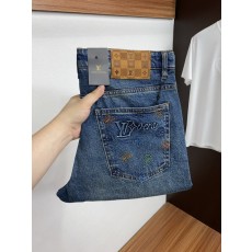 루이비통 슬림 스트레이트 청바지 001-275646