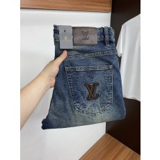 루이비통 슬림 스트레이트 청바지 001-275663
